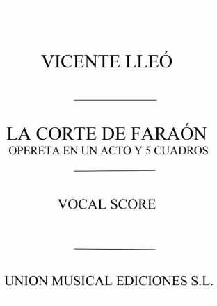 La Corte De Faraon  vocal score (sp)