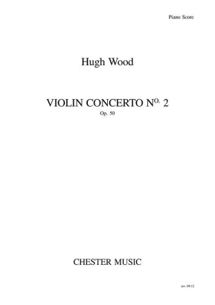 Hugh Wood: Violin Concerto No.2 Op.50 (Violin/Piano) Violin, Piano Accompaniment Instrumental Work