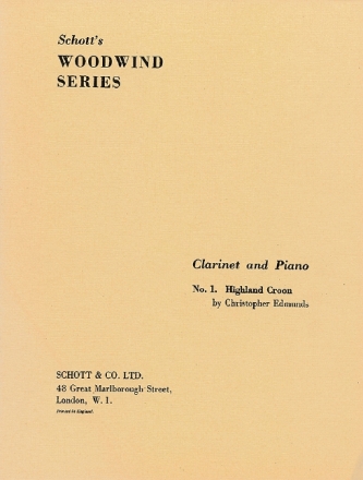 Highland Croon for clarinet and piano