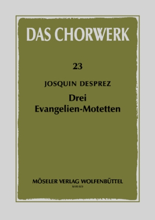 3 Evangelien-Motetten fr gem Chor a cappella partitur