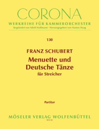 Menuette und deutsche Tnze fr Streicher Partitur