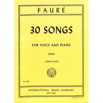 30 Songs for high voice and piano (fr/en)