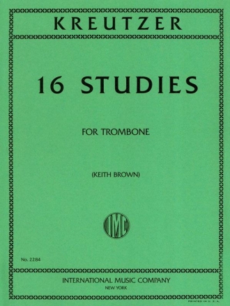 16 selected Studies for trombone