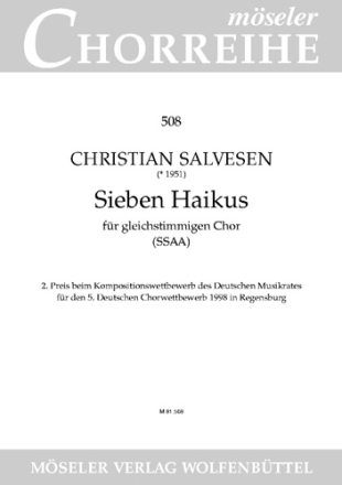 7 Haikus fr gleichstimmigen Chor (SSAA) Partitur