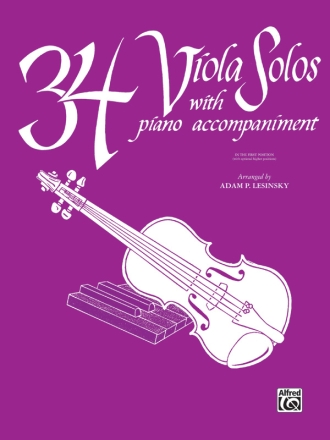 34 Viola Solos with piano accompaniment