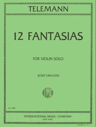 12 Fantasias for violin solo