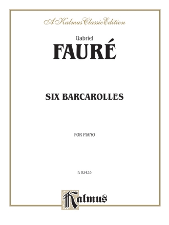 6 Barcarolles for piano