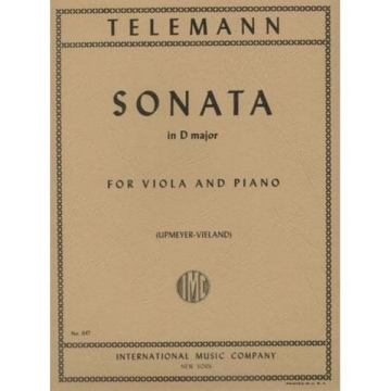 Sonata in D major for cello  and piano