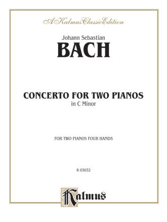 Concerto c minor for 2 pianos 4 hands