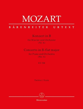 KONZERT B-DUR KV238 FUER KLAVIER UND ORCHESTER    PARTITUR FLOTHIUS, MARIUS, ED.