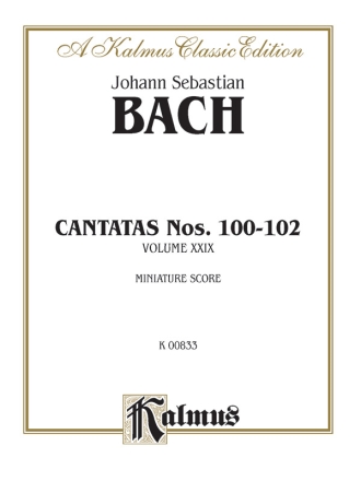 Cantatas vol.29 (Nos.100-102) study score