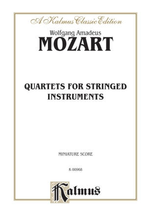 QUARTETS FOR STRINGED INSTRUMENTS STUDY SCORE