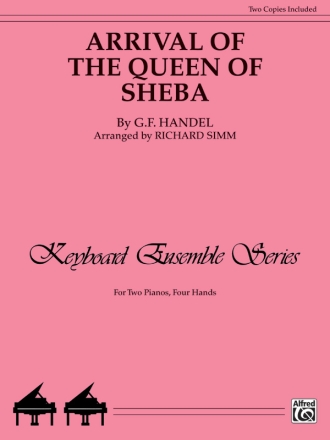 Arrival of the Queen of Sheba for 2 pianos 4 hands (2 parts included)