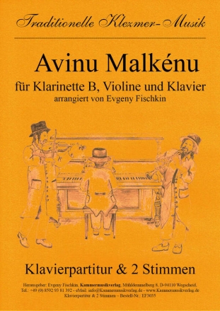 Avinu Malknu: fr Klarinette, Violine und Klavier Stimmen