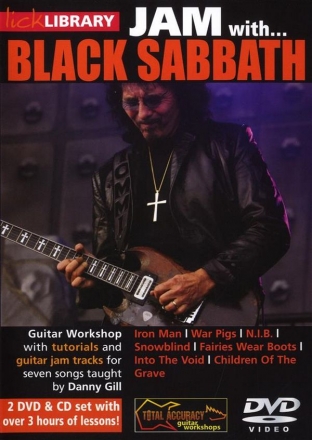 Jam With... Black Sabbath for guitar 2 DVDs