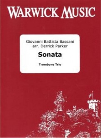 Giovanni Bassani Bassani, Sonata Trombone Trio Partitur + Stimmen