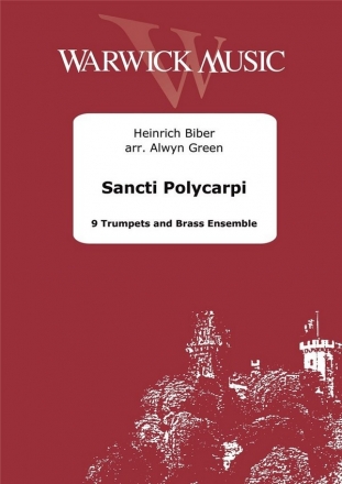 Heinrich Ignaz Franz Biber, Sancti Polycarpi Brass Ensemble and 9 Trumpets Partitur + Stimmen