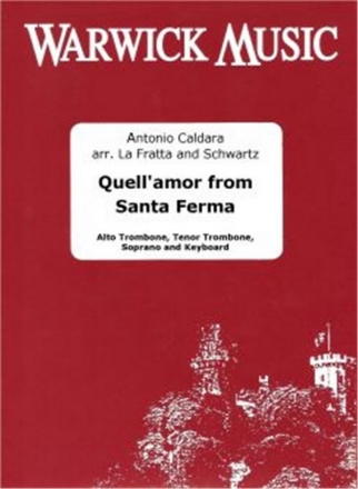 Antonio Caldara, Quell'amor from Santa Ferma Soprano Voice, Alto and Tenor Trombone and Keyboard Partitur + Stimmen