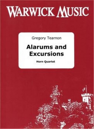 Gregory Tearnan, Alarums and Excursions 4 Hrner Partitur + Stimmen