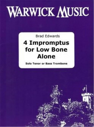 , 4 Impromptus for Low Bone Alone Posaune Buch