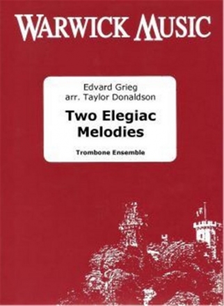 , Two Elegia Melodies Op. 34 Trombone Ensemble Partitur + Stimmen