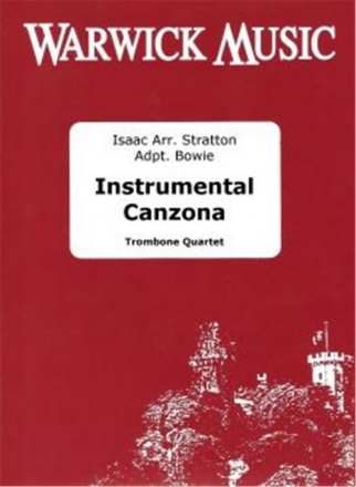 Heinrich Isaac, Instrumental Canzona Posaunenquartett Partitur + Stimmen