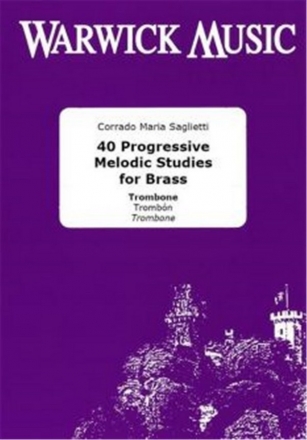 40 Progressive Melodic Studies   for bass trombone