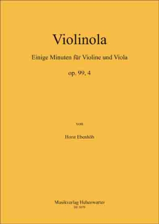 Ebenhh, Horst Violinola Op.99, 4 Violine und Viola Noten