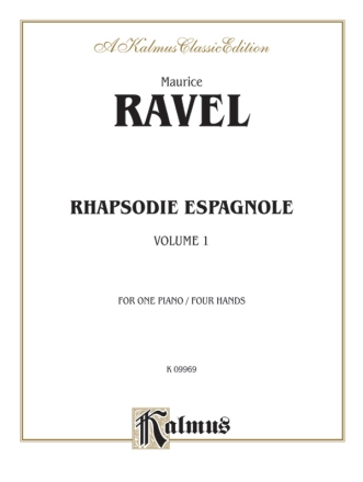 Rhapsodie espagnole vol.1 for piano 4 hands score,  archive copy