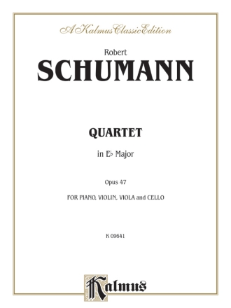 Schumann R. Quartet In Eb Maj Op  Kalmus Classic Series