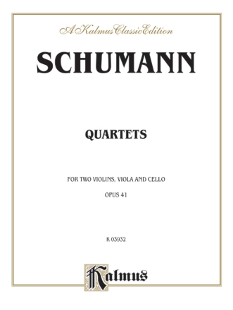 Schumann String Quartet Op.41  4  Kalmus Classic Series