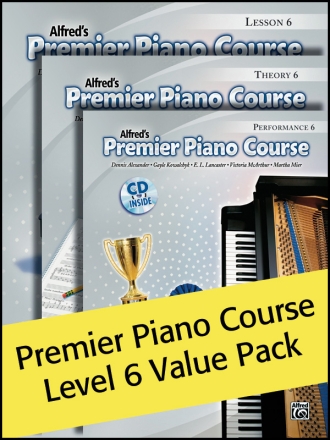 Various Premier Piano Course Level 6 Value Pack  Piano teaching material