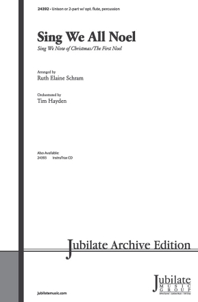 Schram, R.E (arranger) Sing We All Noel Unis/2Pt  Unison, upper, equal voices