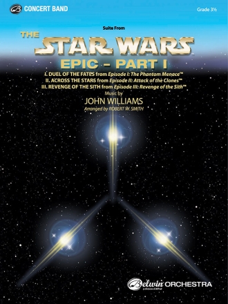 Williams, J arr. Smith, R.W Star Wars Epic: Part I (concert band)  Symphonic wind band