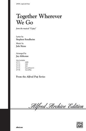 Althouse,Jay (Arranger) Together Wherever We Go 2Pt  Unison, upper, equal voices