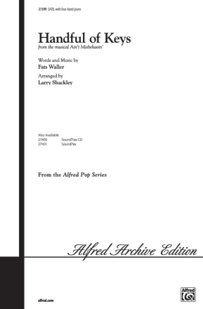 Shackley, L (Arranger) Handful Of Keys SATB  Unison, upper, equal voices