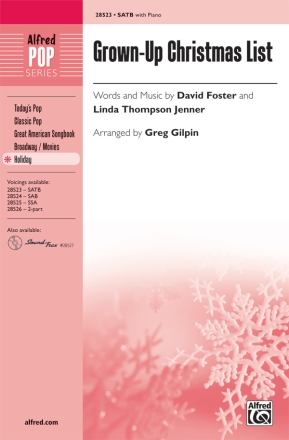 Gilpin,G (arranger) GrownUp Christmas List SATB  Mixed voices