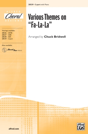 Bridwell,C (arranger) Various Themes on FaLaLa 2Pt  Unison, upper, equal voices