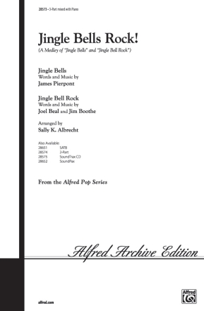 Jingle Bells Rock! for mixed chorus (3-part) and piano chorus score