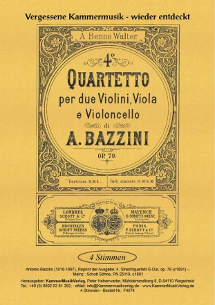 Streichquartett G-Dur Nr.4 op.79  Stimmen