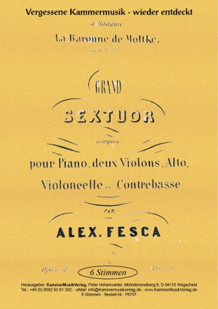 Fesca, Alexander Klaviersextett B-Dur op. 8