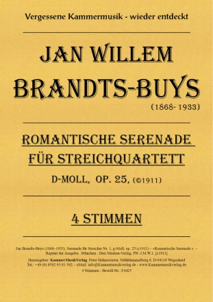 Brandts-Buys, Jan Serenade fr Streicher g-Moll op. 25