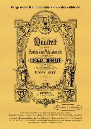 Goetz, Hermann Klavierquartett E-Dur op. 6