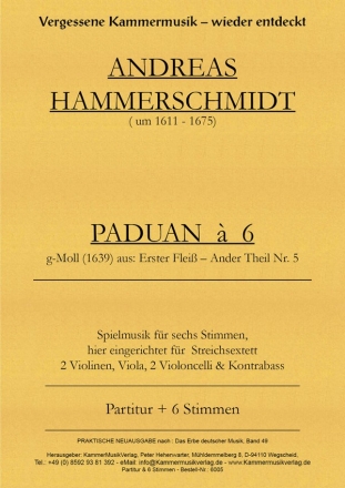 Hammerschmidt, Andreas Streichsextett m.Kb g-Moll