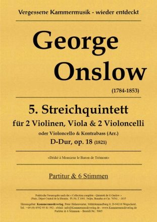 Onslow, George Streichquintett D-Dur op. 18