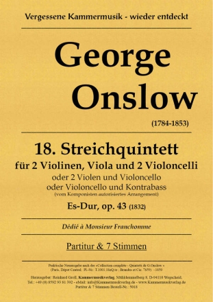 Onslow, George Streichquintett Es-Dur op. 43