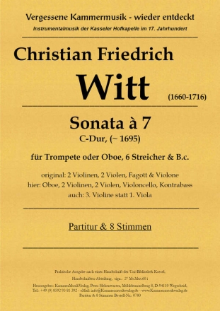 Witt, Christian Friedrich Blser-Str.-Septett C-Dur