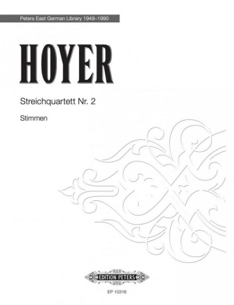 Hoyer, R. Streichq. Nr. 2 (1980), St., Streichquartett, in Hoyer Quartett Str No.2 St