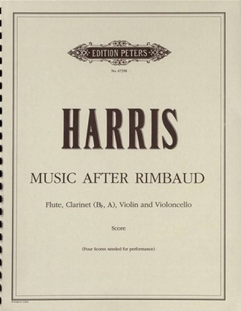 Harris, M. Music After Rimbaud f...., P., Fl., Klar., V., Ri. Harris Music After Rimbaud #