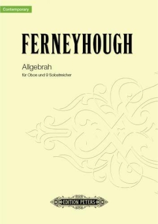 Ferneyhough, B. Allgebrah f. Oboe u. 9 Solo-Str...., P., Spir. Allgebrah (P)